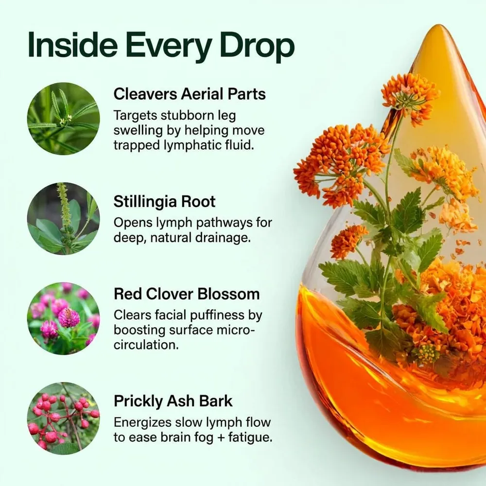 Linfaflow benefits — less morning puffiness, lighter legs, better fluid balance